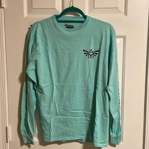 Baby blue Legend of Zelda Wind Waker long sleeve shirt